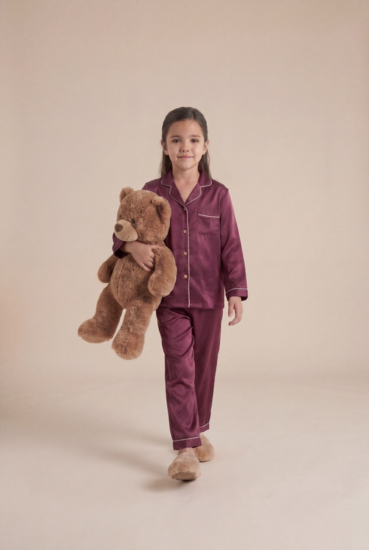 Silk Night Suits for Girls | Kids & Teens Sleepwear