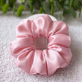 Baby Pink Silk Scrunchies