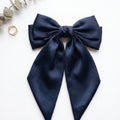 Navy Blue Bow Hair Pins
