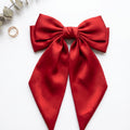 Red Bow Hair Pins