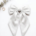White Bow Hair pins